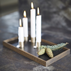 Candle Tray De Luxe - mrk tr med lysestager 