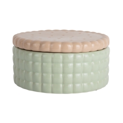 Opbevarings krukke med l�g - gr�n large