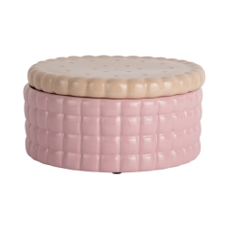 Opbevarings krukke med l�g - lyser�d large